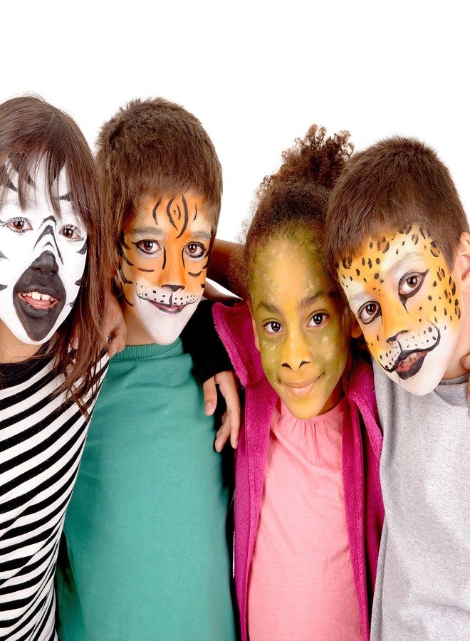 كاستم بودي آرت مجموعة طلاء الجسم والوجه المائية ذات الأساس الهوائي، 1 أونصة، 8 ألوان ثانوية، للرسم على الجسم - Image 3