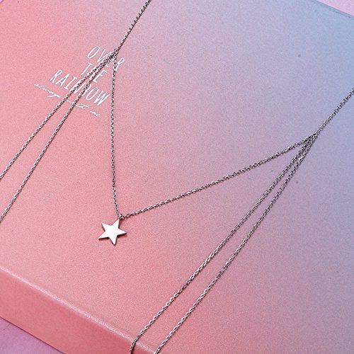 SILVER MOUNTAIN S925 Sterling Silver Multilayer layered Triple Chain Long Y Choker Pendant Necklace for Women Jewelry - Image 5