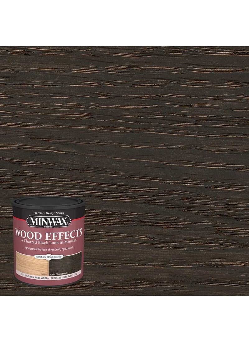 Minwax qt Minwax 40414 Charred Black Wood Effects WaterBased Wood Accelerator  - Image 3