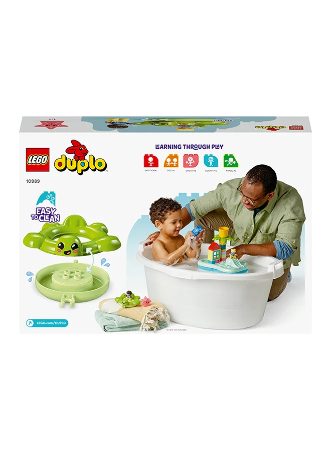 LEGO Duplo Town Water Park 10989 Educational Building Toy Set For Toddlers Aged 2+; Features A Floating Turtle Ring And Water Bucket To Encourage Imaginative Play In The Bath (19 Pieces)