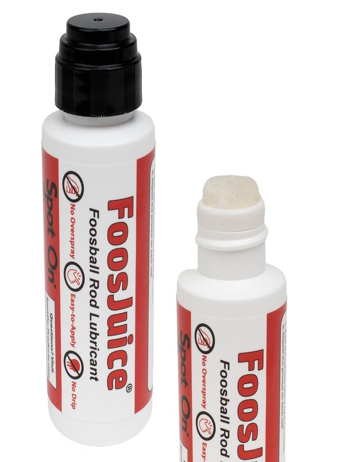 سبوت أون مزلق FoosJuice® المصنوع من السيليكون بنسبة 100% لقضبان كرة القدم مع أداة تطبيق علوية - مزلق نظيف وسهل الاستخدام - صنع في الولايات المتحدة الأمريكية - Image 1