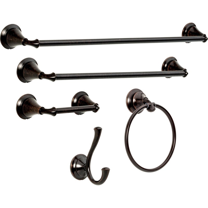 Delta Linden (1-Pack) Towel Hooks Venetian Bronze Double Bathroom J Hooks Wall Mounted for Robes & Towels Hand Towel Hook Holder Kitchen, Bathroom Accessories 79435-RB - Image 3