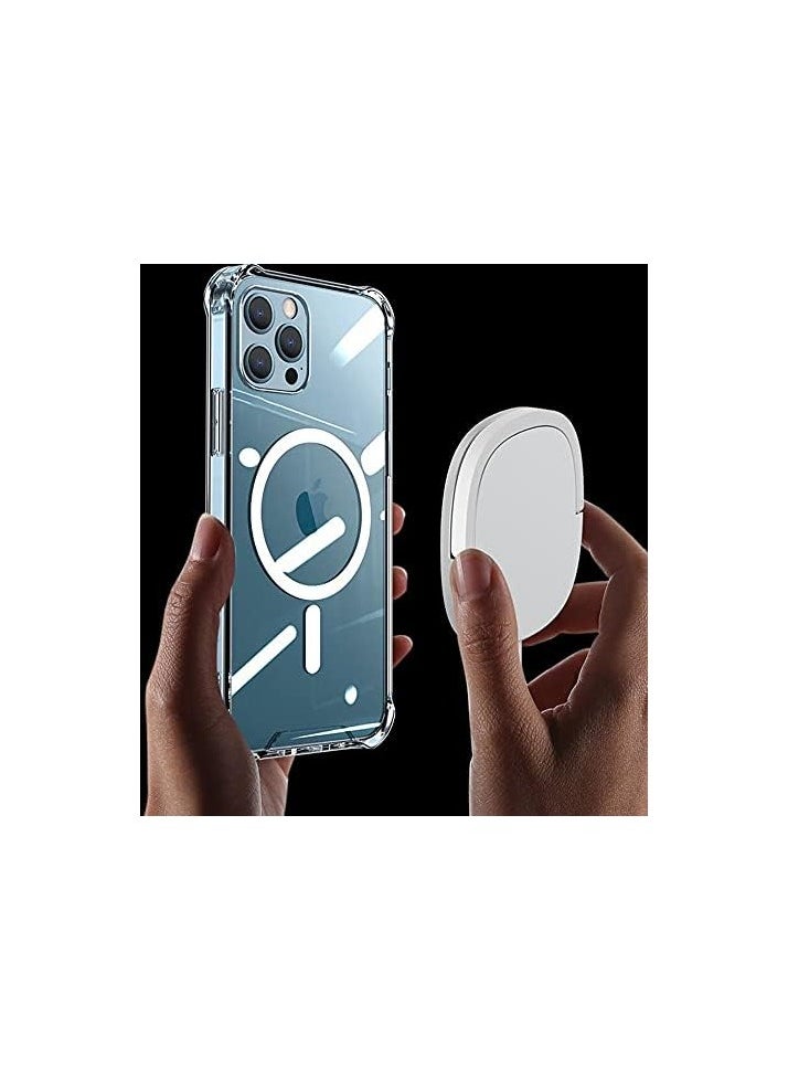 MagSafe Wireless Charging Case For iPhone 12 Pro Max, Protective Cover, Transparent Case, MagSafe Charger, Anti-Fall, Anti-scratch, Comfortable grip, Shock-Absorbent, Supports Magnetic Wireless Charging, Transparent
