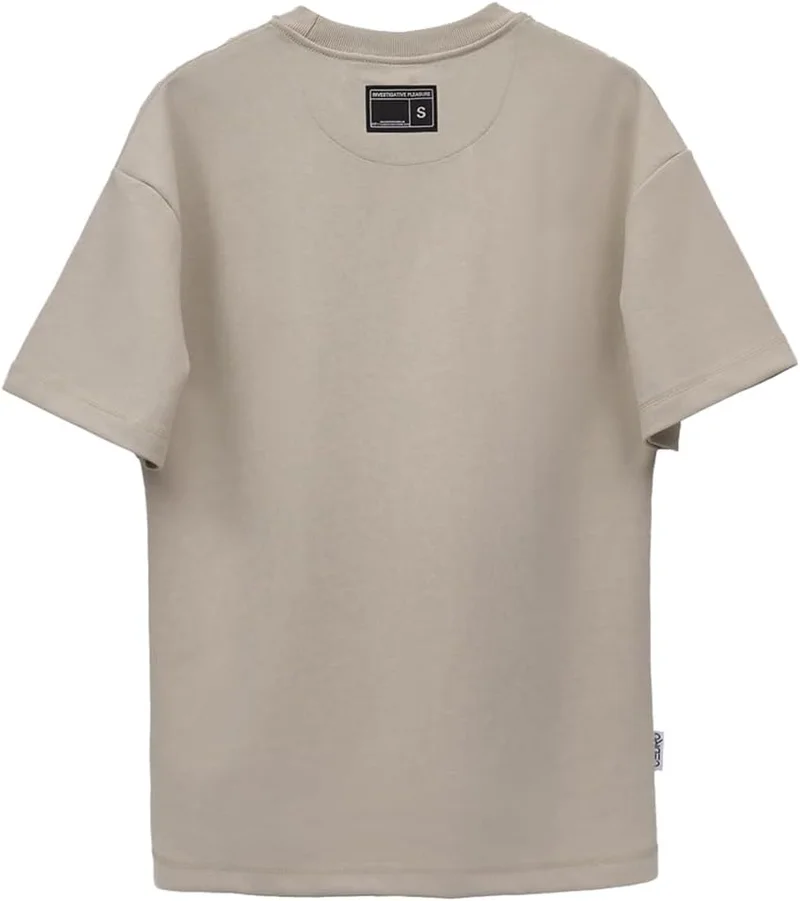 Cedro Cedro Men's Oversize Graphic Tee with Crew Neck and Short Sleeves