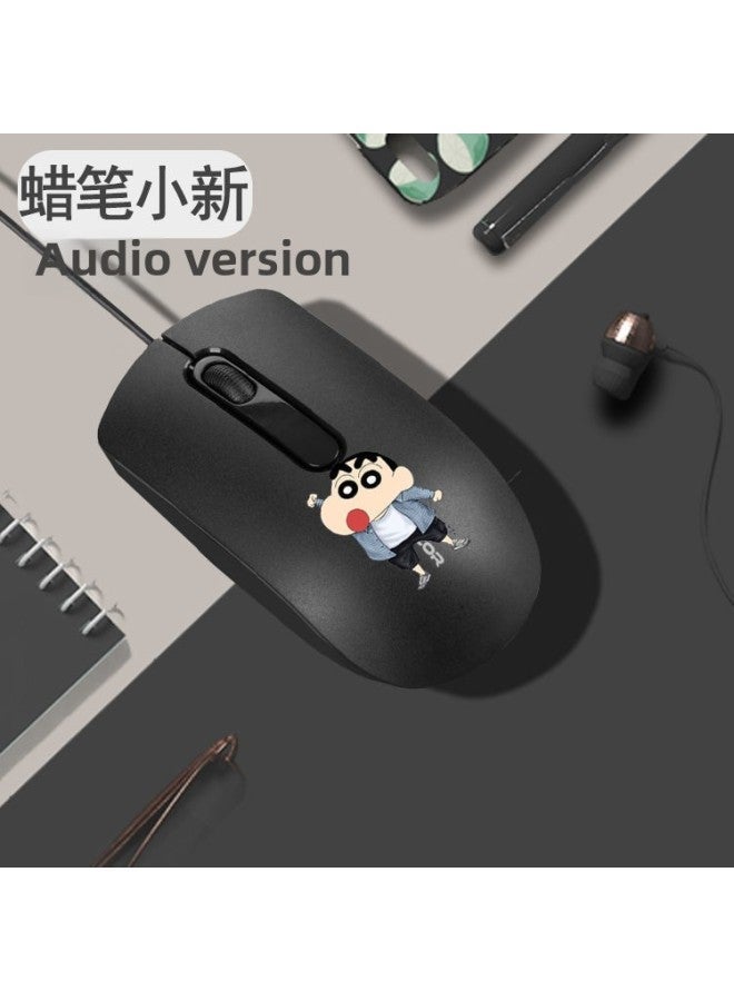 Mouse Office For Wired Mute Silent USB Girls Artistic Simple Cute Business Household Electric Green Ying-Color:Xiaoxin 【wired And Sound Qingying Does Not Come With The Same Pad-Interface:Official St - Image 1