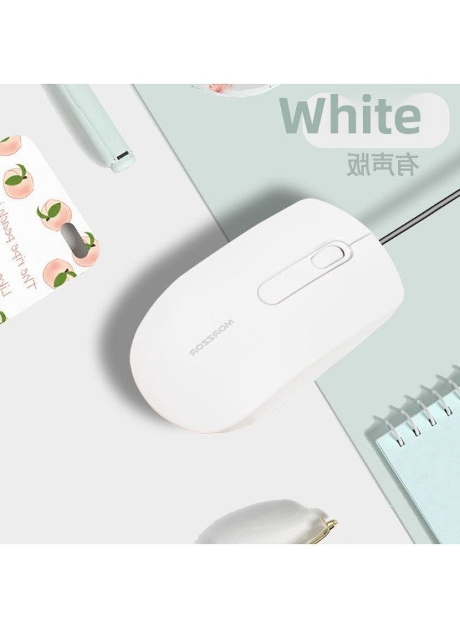 Mouse Office For Wired Mute Silent USB Girls Artistic Simple Cute Business Household Electric Green Ying-Color:Xiaoxin 【wired And Sound Qingying Does Not Come With The Same Pad-Interface:Official St - Image 5