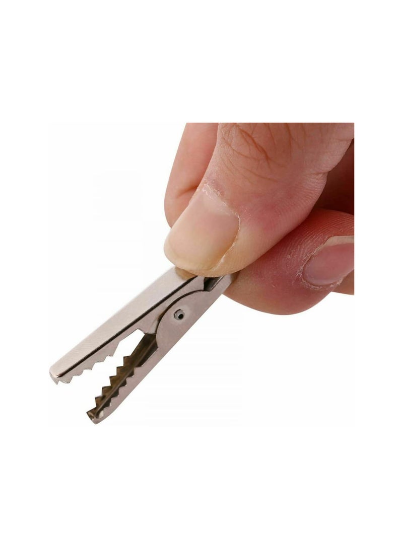GGOOT 100Pcs Alligator Clips, 5A Crocodile Electrical Test Clamps Jumper Helper with Protective Insulation Sleeve - Image 5