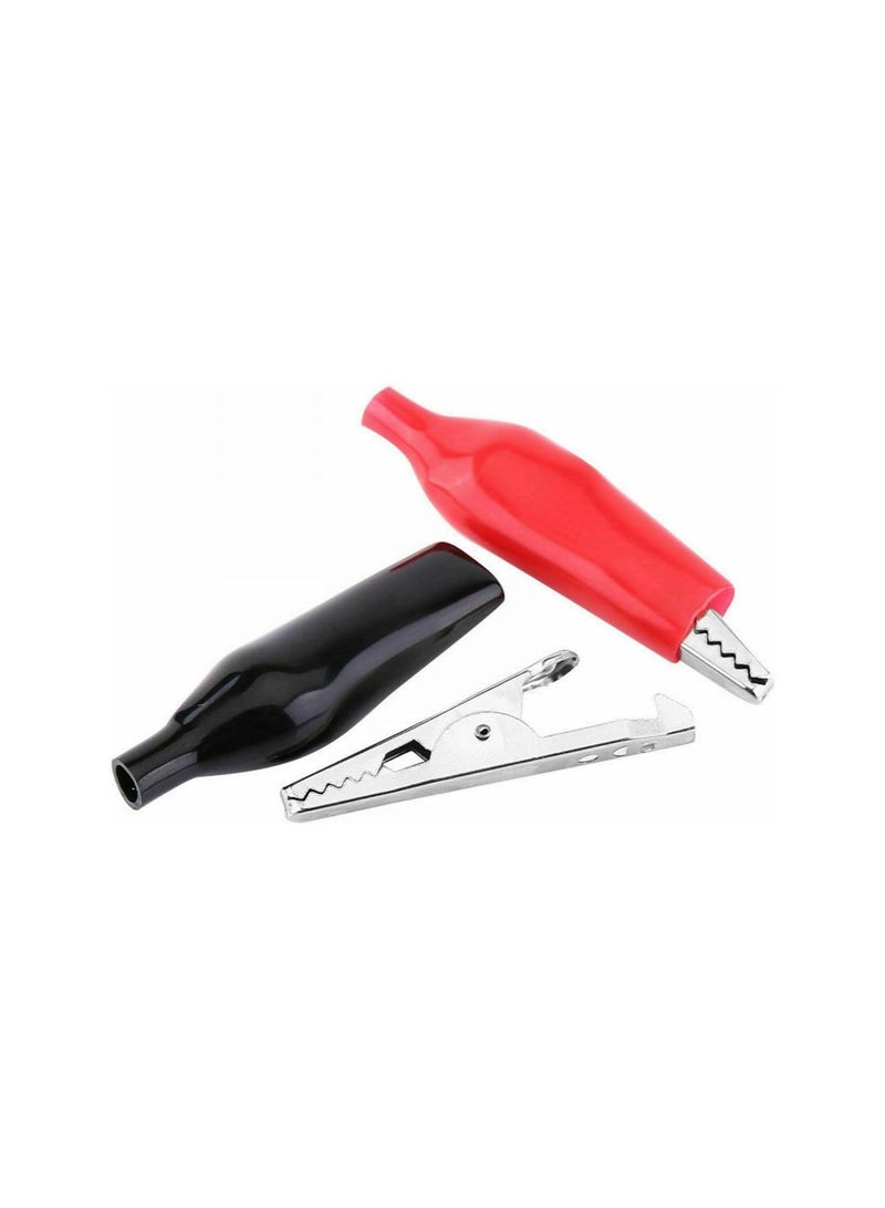 GGOOT 100Pcs Alligator Clips, 5A Crocodile Electrical Test Clamps Jumper Helper with Protective Insulation Sleeve - Image 4