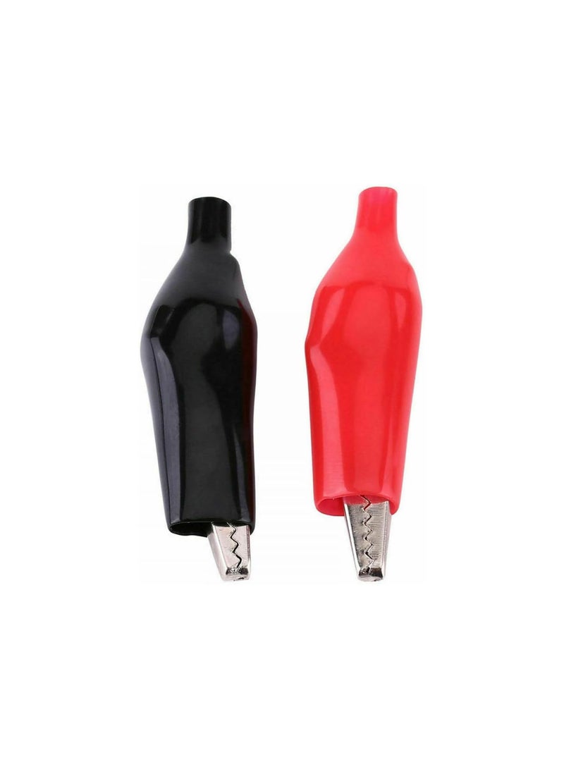 GGOOT 100Pcs Alligator Clips, 5A Crocodile Electrical Test Clamps Jumper Helper with Protective Insulation Sleeve - Image 3