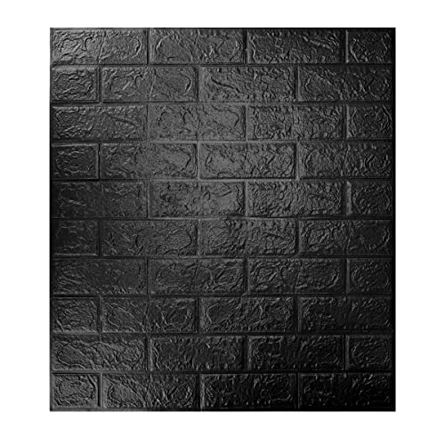 Barebeauty Wall Stickers Wallpaper PE Foam Brick Design DIY Decal (70 x 77 cm) 3D Frames PVC DIY Self Adhesive (Pack of 04) - Image 1