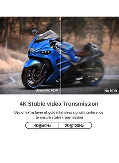 SYOSI DP to HDMI Adapter HDR 4K@60Hz Gold Plated Displayport 1.4 to HDMI Adapter Male to Female Support 4K@60Hz 2K@120Hz 1080P@144Hz Compatible with PC Laptop Eyefinity Multi Display Driver Free  - Image 4