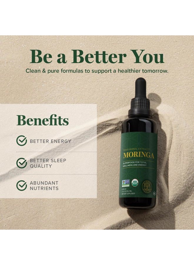global healing center Organic Moringa Oleifera Extract Liquid Drops, Moringa Supplement-Vegan from Tree Leaves-Max Absorption of Vitamins and Minerals- More Potency Than Powder Form (2 Fl Oz) - Image 3