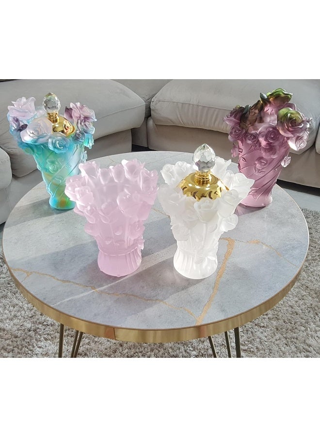 BLISS VIE Ramadan Gift Set Wedding Eid Gift Crystal Glass Arabic Mabkhar Bakhoor Incense Burner Set Home Decor Ramadan Decor - Image 4