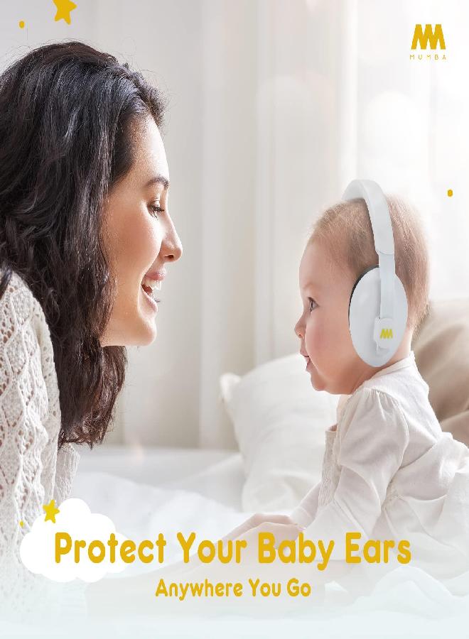 Mumba Baby Ear Protection Noise Cancelling Headphones for Babies and Toddlers - Mumba Baby Earmuffs - Ages 3-24+ Months  - Image 4