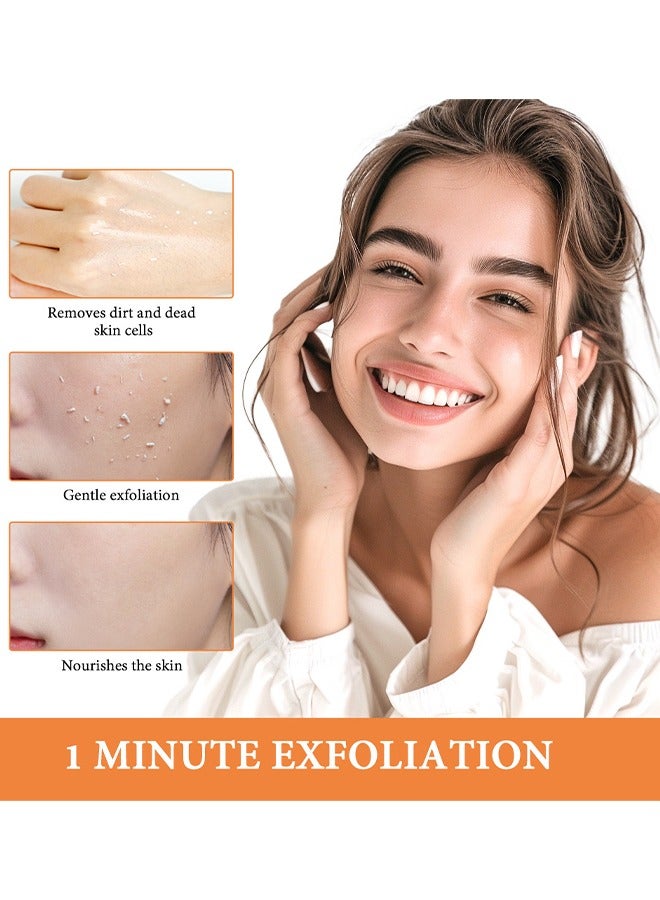 lakerain Orange Exfoliating Gel, Mildly Exfoliate, Moisturize and Brighten Skin, Improve Skin Condition, Suitable for All Skin Types, Exfoliating Gel Scrub 50g - Image 3