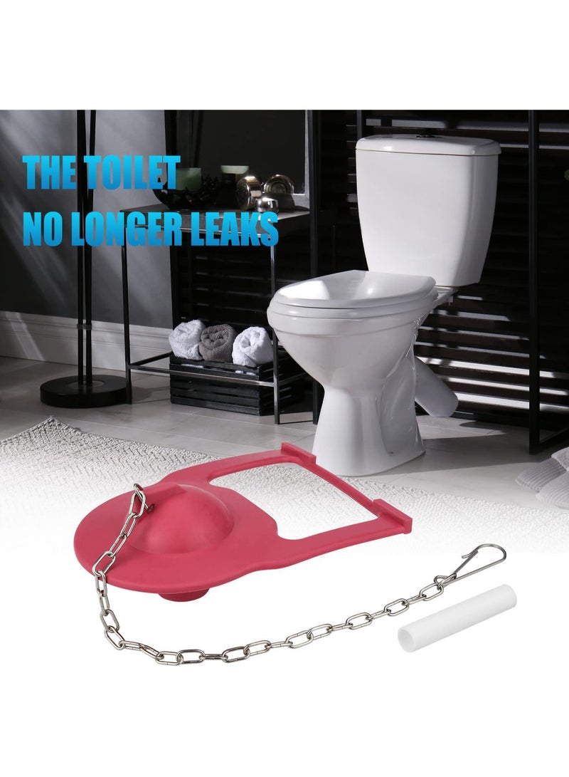 Kohler Toilet Flapper Replacement, 2 Pack Kohler Toilet Tank Parts Replaces Parts 84995 and 1000490 with Chain Hinges and 2 Plastic Buoys Ullnosoo for Water Saving Red - Image 3