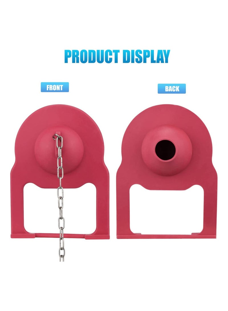 Kohler Toilet Flapper Replacement, 2 Pack Kohler Toilet Tank Parts Replaces Parts 84995 and 1000490 with Chain Hinges and 2 Plastic Buoys Ullnosoo for Water Saving Red - Image 5