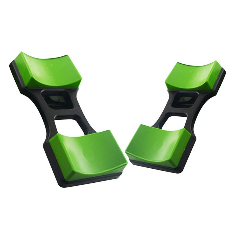 2 Pcs Dumbbell Rack Stand Set With Black Anti Slip Pads For Home Gym Weight Storage Compact Dumbbell Holder Organizing Workout Equipment - Image 2