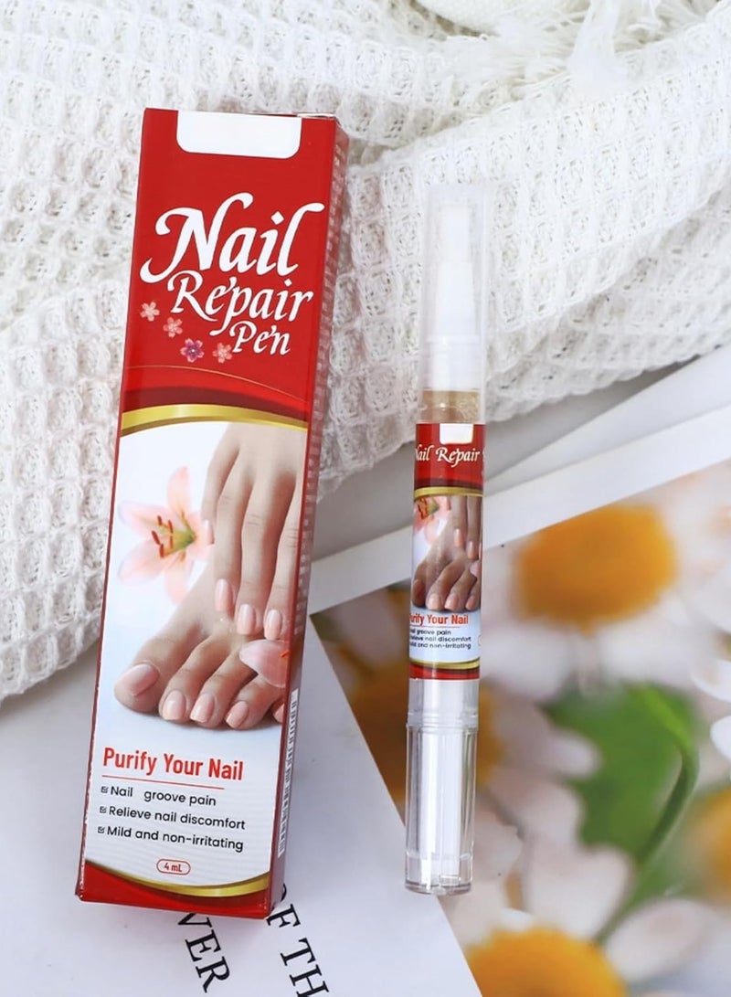 Sumifun Nail Repair Pen 4ml Antifungal Solution for Nail Repair, Targets Discoloration Gray & Black Nails, Antibacterial Pen for Nail Care, Enhances Nail Thickness & Cleanliness, Restores Healthy Nail - Image 4