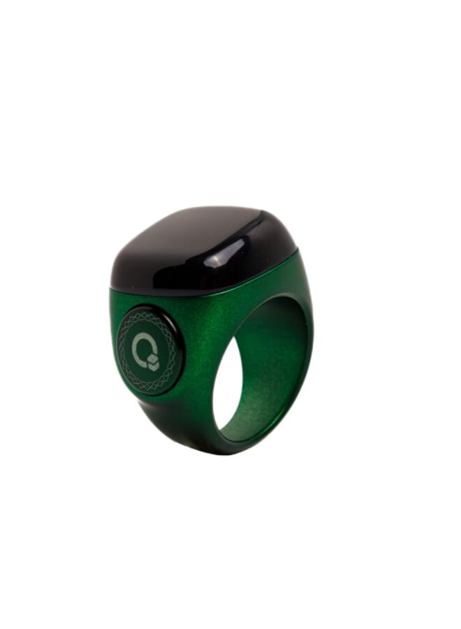 iQIBLA Smart Tasbih Ring Green  - Image 3