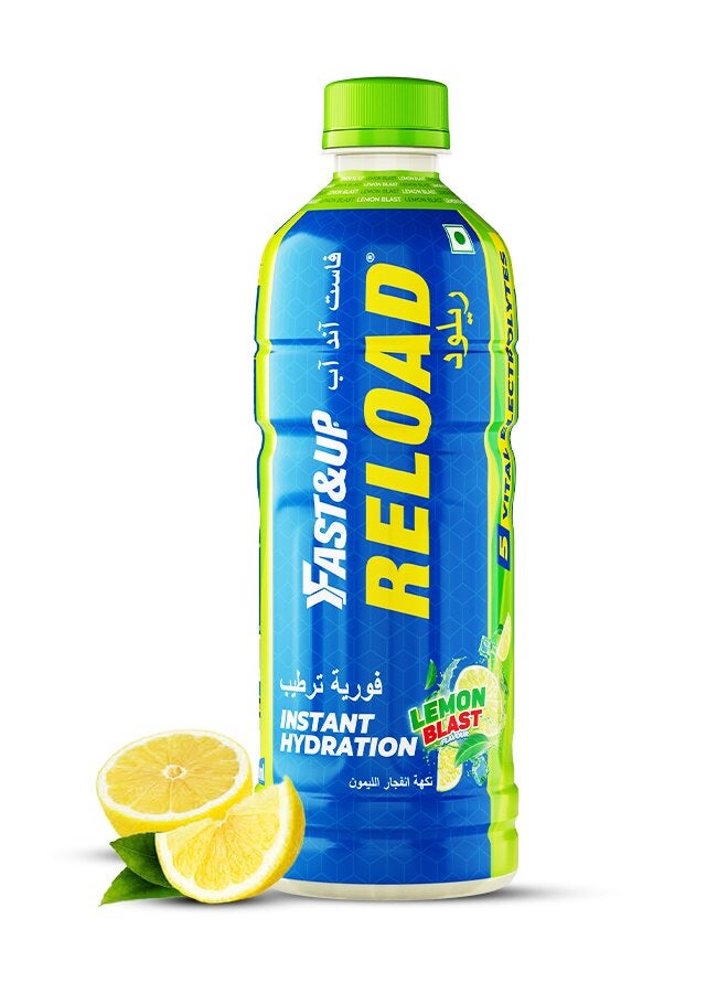 FAST&UP Reload - Electrolyte Energy Drink - 500 ml, Lemon Blast Flavour
