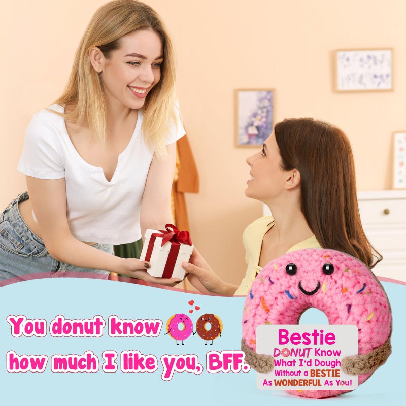 BuildFit Bestie Bestfriend Friend للنساء - مضحك هفوة لطيف دونات للإناث أفضل الأصدقاء BFF الصداقة عيد ميلاد الشكر لمسافات طويلة عيد الميلاد عيد الميلاد تخزين الهدايا - Image 5
