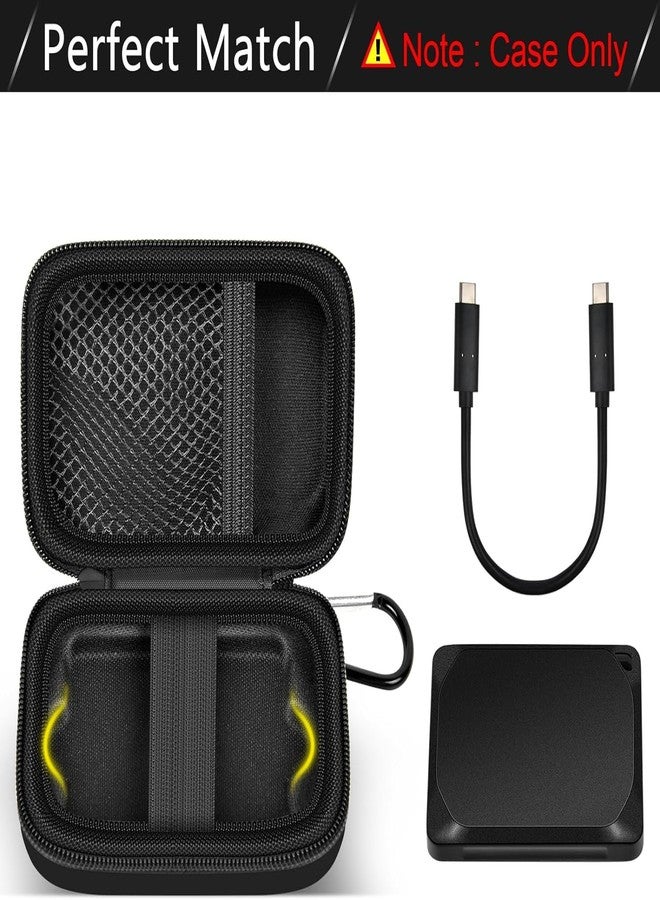 ANKHOH Carrying Case for Crucial X10/ X9 Pro 8TB/ 6TB/ 4TB Portable SSD, 2TB/ 1TB External Solid State Drive Hard Storage Holder Bag with Mesh Pocket Fits for USB-C Cable (Box Only) - Image 2