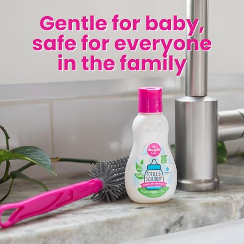 Dapple Baby Bottle & Dish Liquid Fragrance-Free Travel Size 3 oz - Image 2