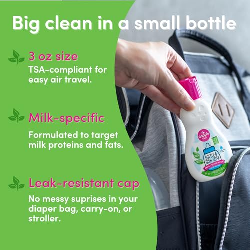 Dapple Baby Bottle & Dish Liquid Fragrance-Free Travel Size 3 oz - Image 3