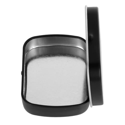 STORE 2508 Pack of 4 Mini Hinged Metal Tin Box Portable Small Container Storage Case with Solid Hinged Top for Drawing Pin Nail Art Bead Earring and Jewellery Craft Organizing - Image 4