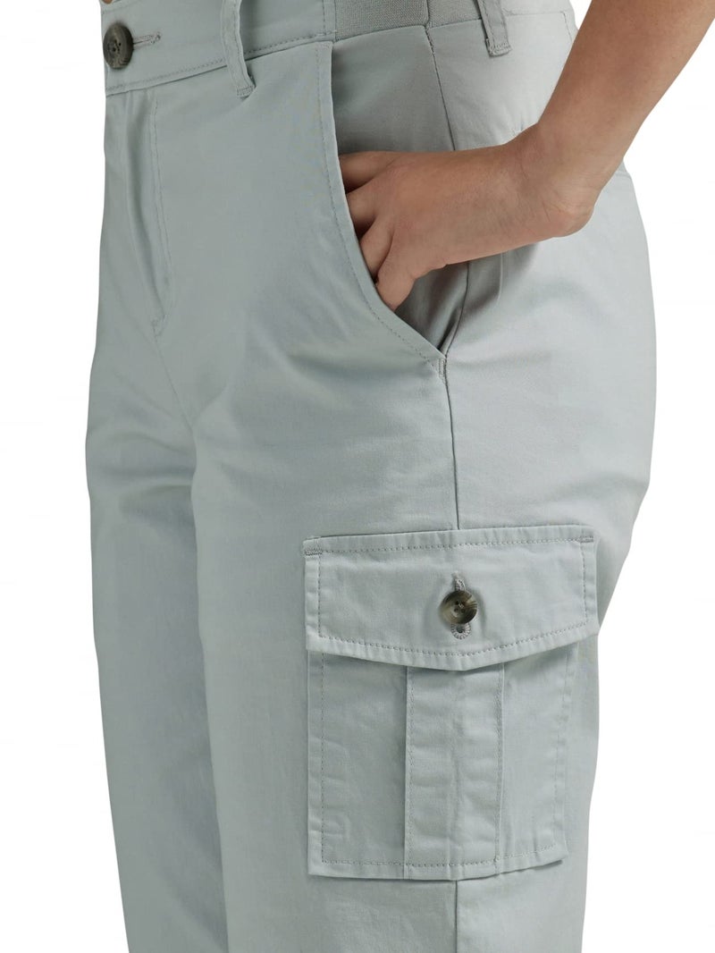 Lee Women's Flex-to-Go Mid-Rise 17" Cargo Skimmer Capri Pant Summer Haze 2 - Image 3