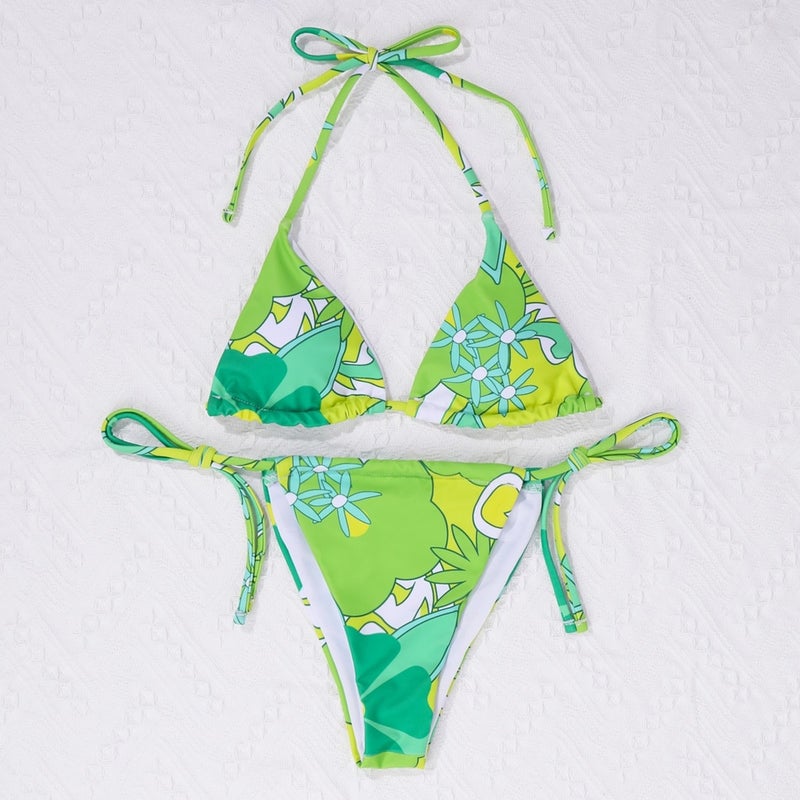 Bikini Backless Split Swimsuit Bikini Female Beachwear Spot Summer - Image 1