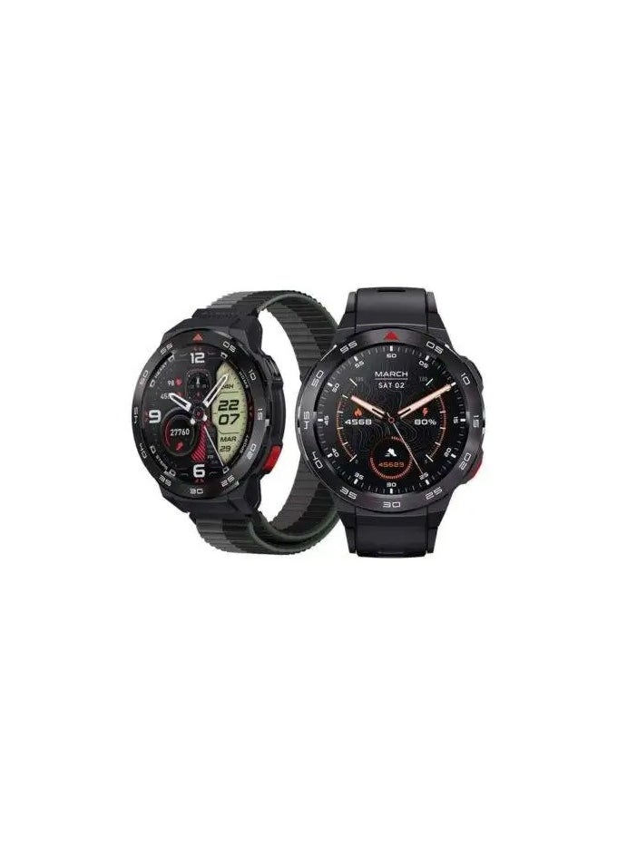 GS - Mibro Android Smartwatch GS Pro 1.43 Inch Amoled screen GPS Bluetooth Calling Watch Dual Core 4PD Heart Rate Monitoring 5ATM  24-day Ultra-long Battery Life, 70 Sports Modes - Image 1