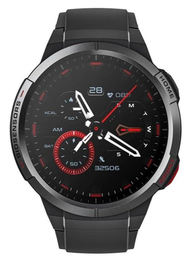 GS - Mibro Android Smartwatch GS Pro 1.43 Inch Amoled screen GPS Bluetooth Calling Watch Dual Core 4PD Heart Rate Monitoring 5ATM  24-day Ultra-long Battery Life, 70 Sports Modes - Image 1