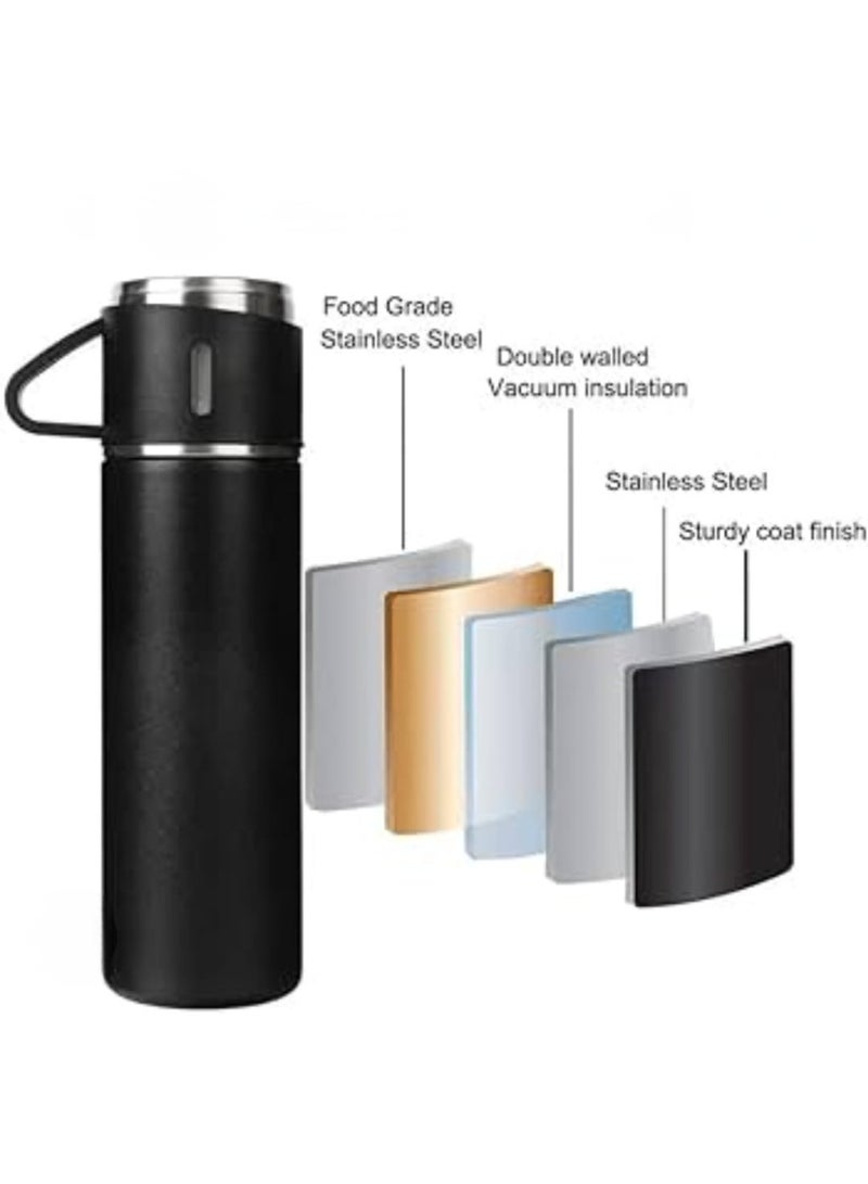 Vacuum Flask Set Stainless Steel Drinking Metal Water Bottle Gift High Quality Vacuum Flask Bottle - 500ml - Image 2