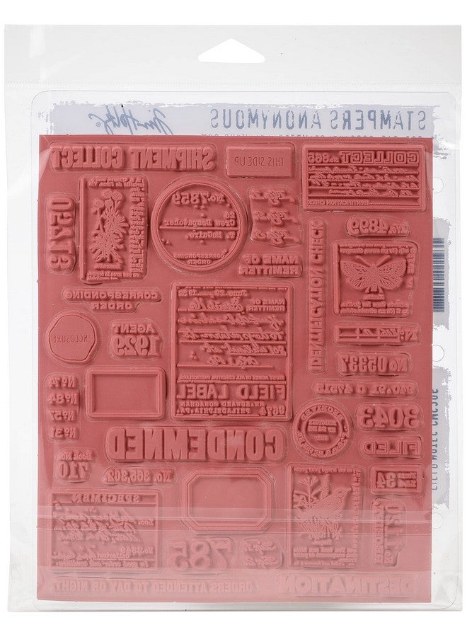 تامبريس أنونمس طوابع تيم هولتز Cling Stamps 7"X8.5" ملاحظات ميدانية - Image 4