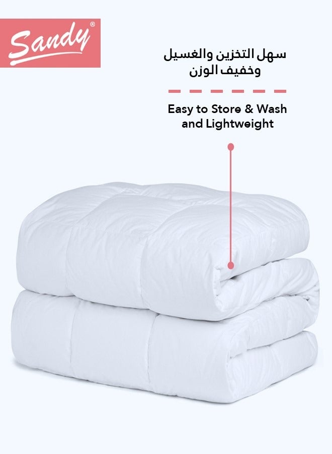 ساندي لباد سرير بتصميم فندقي فاخر من ساندي, حشوة ناعمة من شرائح الألياف, مزود بجوانب مطاطية حتى ارتفاع 35 سم, طبقة خارجية شديدة النعومة, (مقاس مفرد عريض: 120×200 سم + 10 سم سماكة) - Image 4