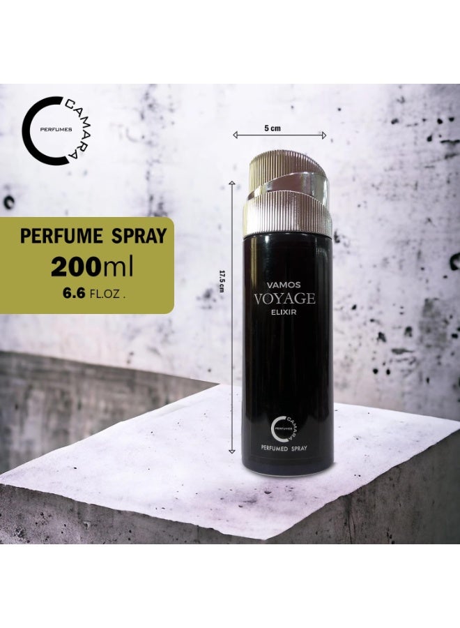 كامارا بخاخ الجسم فاموس فوياج إليكسير للرجال 200 مل - Image 3