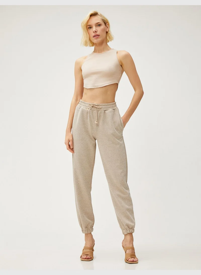KOTON Jogger Sweatpants Drawstring Pocket