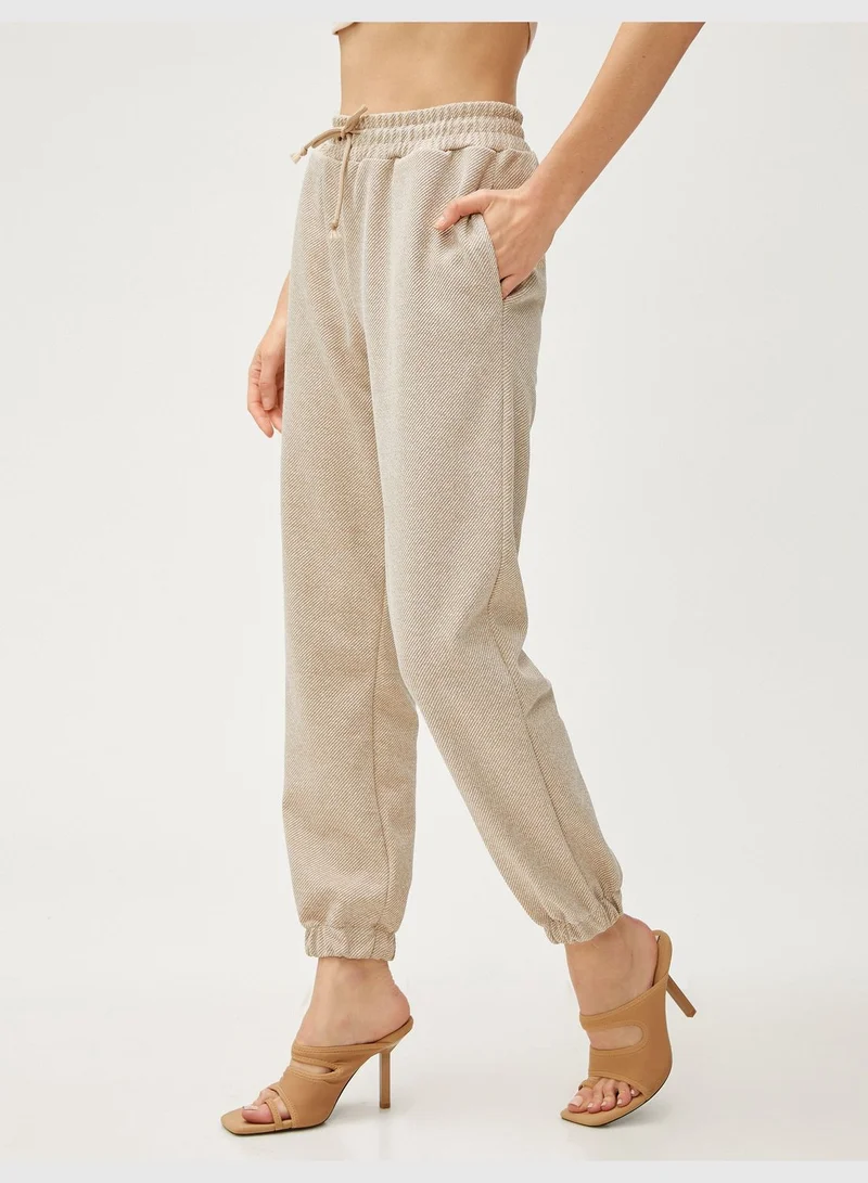 KOTON Jogger Sweatpants Drawstring Pocket