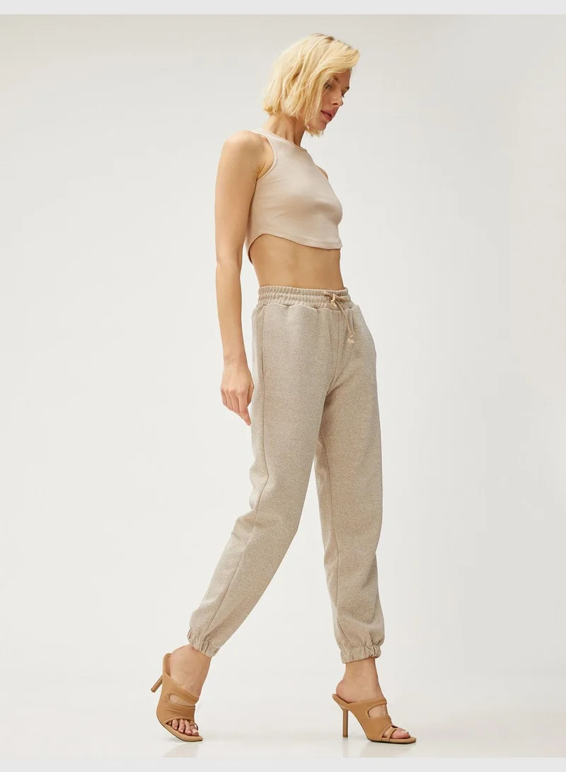 KOTON Jogger Sweatpants Drawstring Pocket