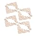MUXSAM MUXSAM Wooden Carved Appliques Onlays, 8-Pack Unpainted Wood Rosette Carvings Decals Embellishments for Mirror Dresser - Image 2