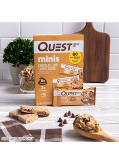 QUEST NUTRITION Mini Chocolate Chip Cookie Dough Protein Bars, High Protein, Low Carb, Keto Friendly, 14 Count  - Image 4