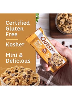 QUEST NUTRITION Mini Chocolate Chip Cookie Dough Protein Bars, High Protein, Low Carb, Keto Friendly, 14 Count  - Image 3