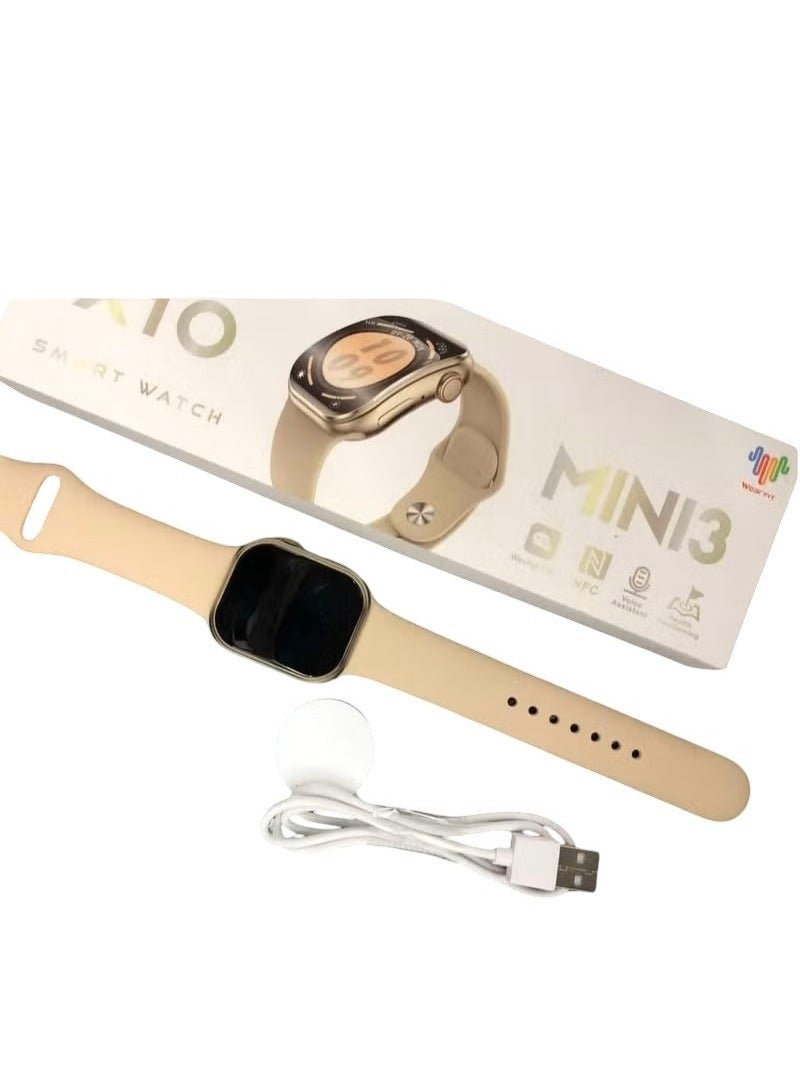 W&O X10 MINI 3 Smart Watch - Curved Super Amoled 41mm - Gold  - Image 3