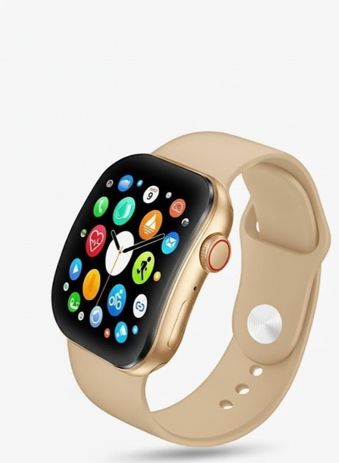 W&O X10 MINI 3 Smart Watch - Curved Super Amoled - Gold - Image 1