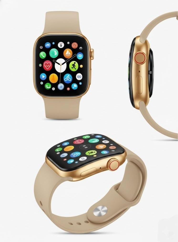 W&O X10 MINI 3 Smart Watch - Curved Super Amoled - Gold - Image 2