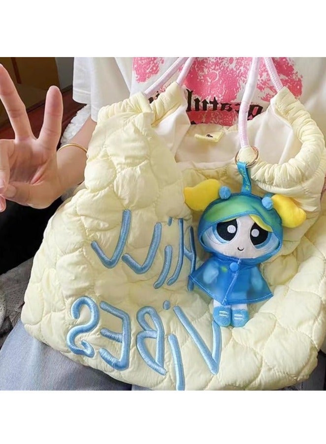 general keychain the powerpuff girls plush toys keychain pendant pendant powerpuff girls handmade decoration surrounding pendant bag hanging fashion cute mobile phone key decoration birthday holiday gift - Image 4