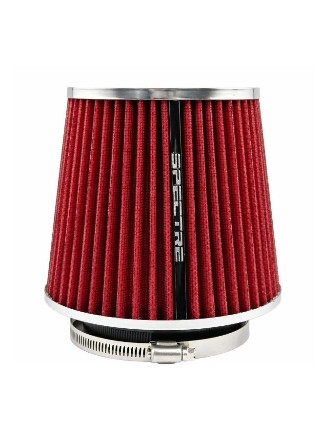 Universal Round Tapered Air Filter High Flow Performance Cone Air Intake Filter Washable Reusable Engine Air Filter for Car SUV Bike Increased Airflow Better Acceleration Engine Protection Clamp Fit Design - Image 1