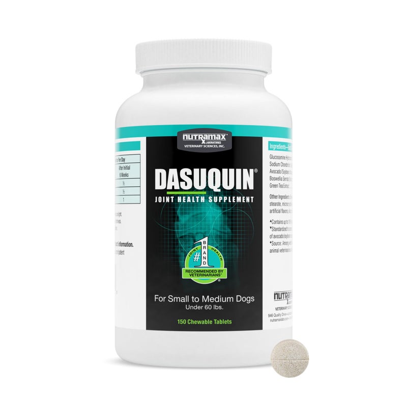Nutramax Laboratories Nutramax Dasuquin for Small to Medium Dogs, Joint Health Supplement, Contains Glucosamine for Dogs, Plus Chondroitin, ASU and More, Supports Healthy Joints, Chewable Tablets, 150 Count - Image 1